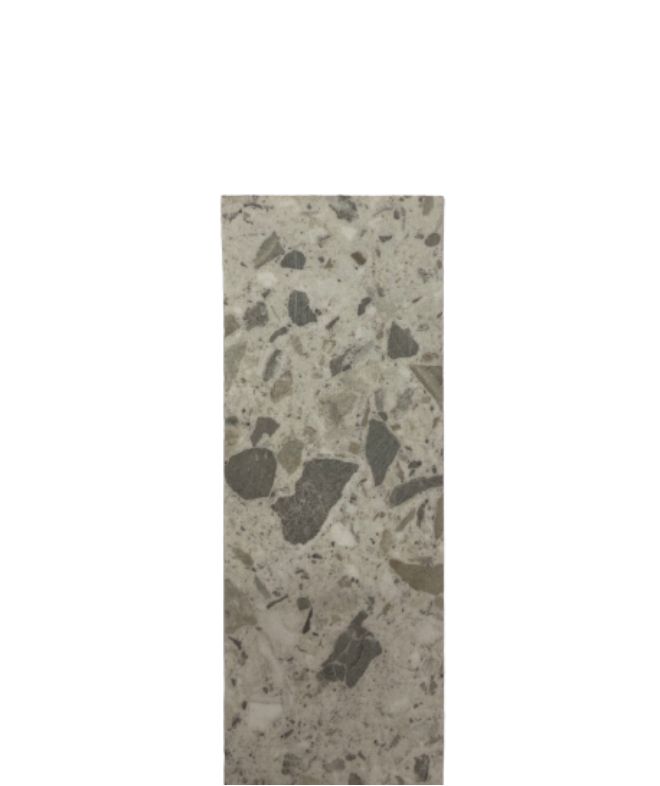 Light Terrazzo Marble Edging Strip - 1300mm x 45mm